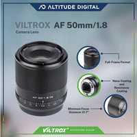 Viltrox AF 50mm F1.8 Autofocus Prime Lens Features