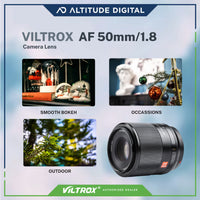 Viltrox AF 50mm F1.8 Lens is great for smooth bokeh, occassions, and outdoor photography