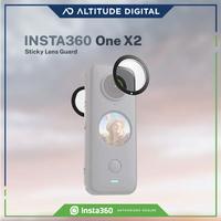 Insta360 One X2 Sticky Lens Guard installed on dual lenses