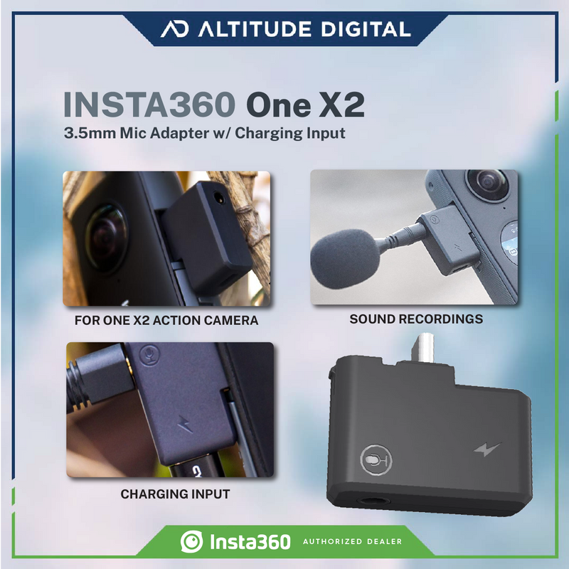 Insta360 ONE X2 Dual 3.5mm USB-C Adapter