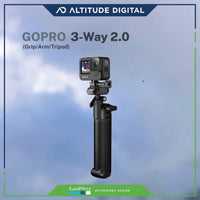 Sample of the GoPro 3-Way 2.0 shooting handheld via grip setting