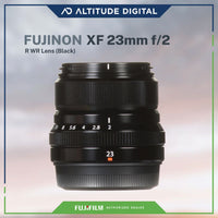 FUJINON XF 23mm F2 R WR Lens mounted on the Fujifilm X-T1