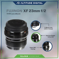 FUJINON XF 23mm F2 R WR Lens Features
