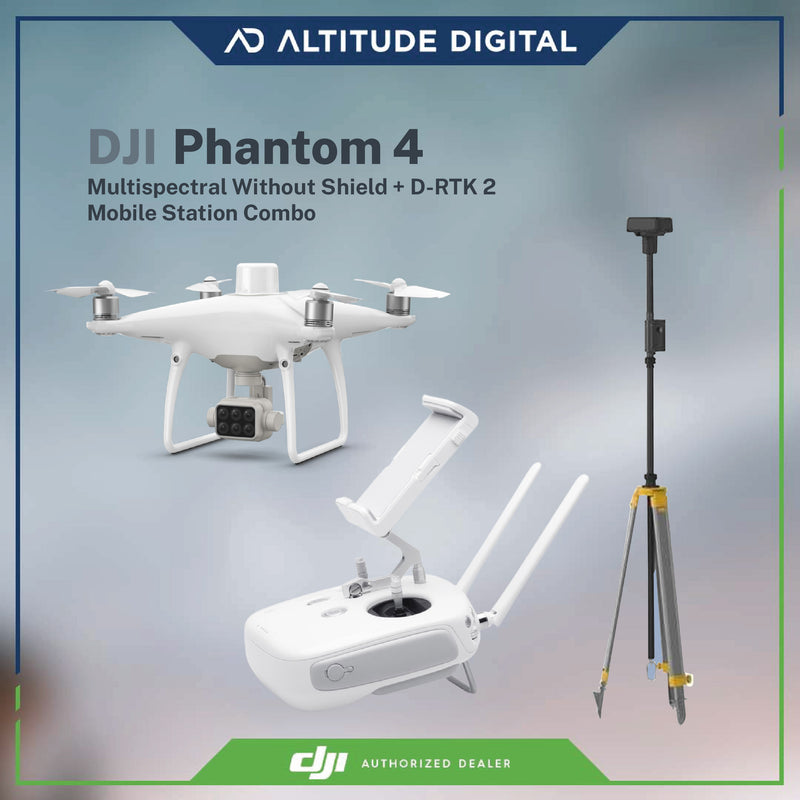 DJI Phantom 4 Multispectral Without Shield + D-RTK 2 Mobile Station Combo