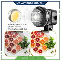 Light up your subject in a studio using the GVM P80S