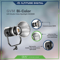 GVM SD300D LED Studio Video Spotlight