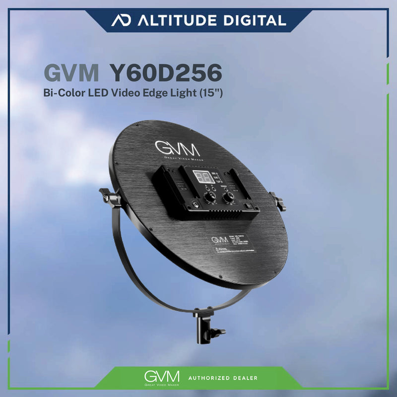 GVM Y60D256 Bi-Color LED Video Edge Light (15")