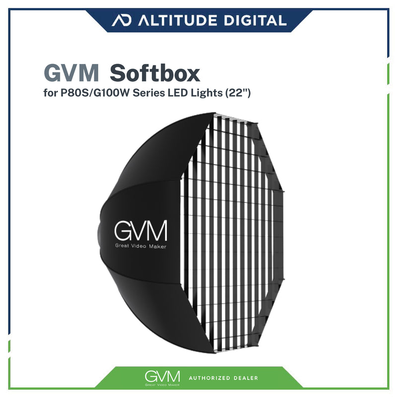 GVM Softbox for P80S/G100W Series LED Lights (22")