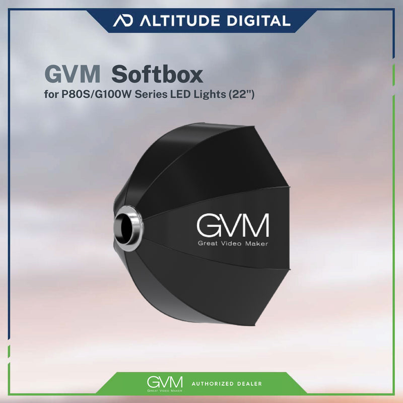 GVM Softbox for P80S/G100W Series LED Lights (22")