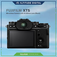 Rear view of the Fujifilm XT5 Mirrorless Camera