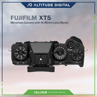 Top view of the Fujifilm XT5 Mirrorless Camera