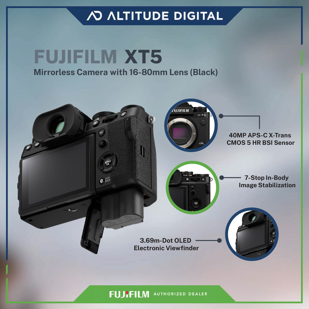 Fujifilm X-T5 With 16-80mm Lens Kit Altitude
