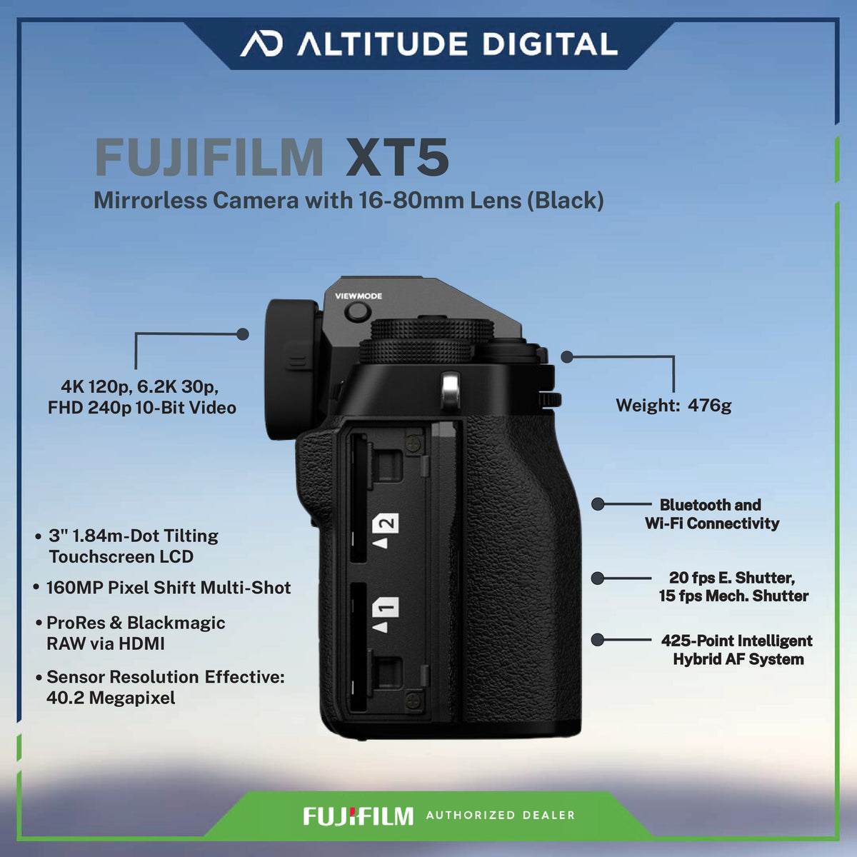 Fujifilm X-T5 With 16-80mm Lens Kit Altitude