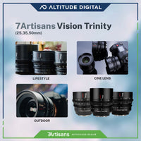 7Artisans Vision Trinity (25,35,50mm) is great for lifestyle, cine lens, and outdoor photography