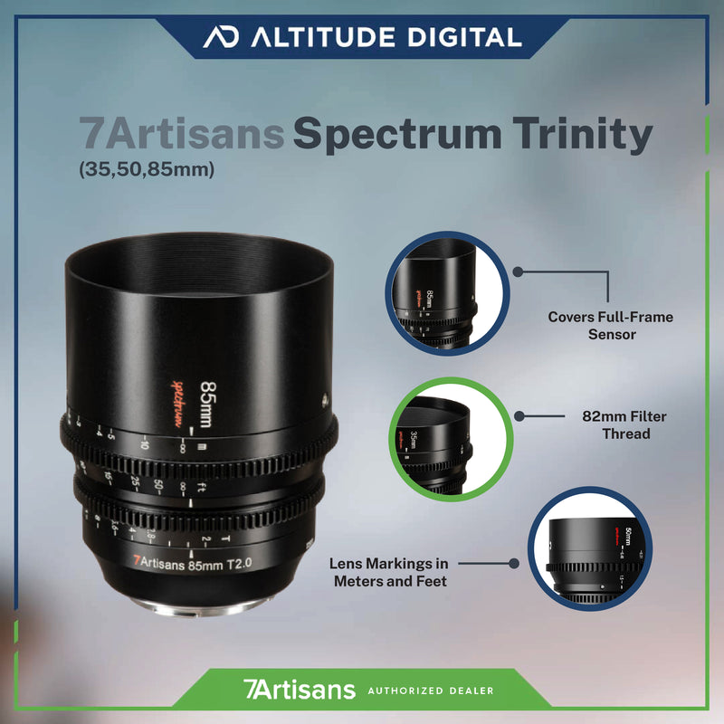 7Artisans Spectrum Trinity (35,50,85mm)