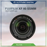 FUJIFILM XF 16-55mm F2.8 R LM WR Lens mounted on the X-S20