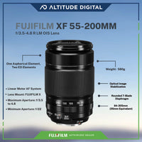 FUJIFILM XF 55-200mm F3.5-4.8 R LM OIS Lens Specifications