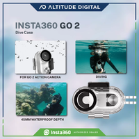 Underwater selfie using the Insta360 Go 2 Dive Case