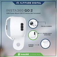 Insta360 GO 2 Power Mount with USB input for uninterrupted recording