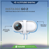 Shoot longer with Insta360 GO 2 USB Power Mount for continuous power