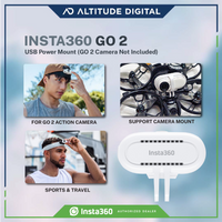 USB Power Mount for Insta360 GO 2 allows secure head mounting during intense sports sessions