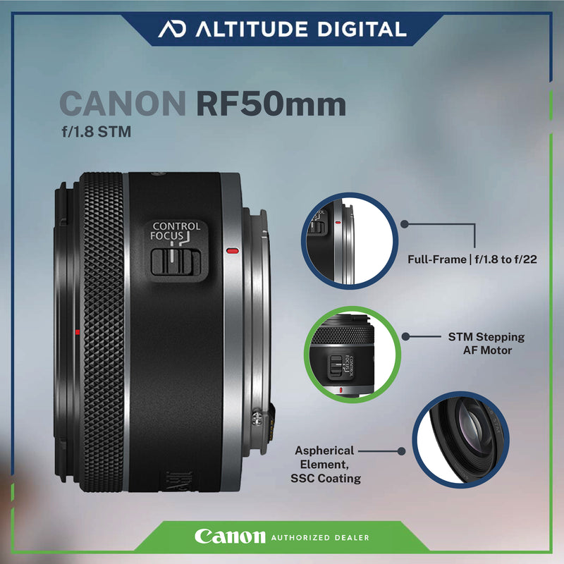 Canon RF50mm f/1.8 STM Lens