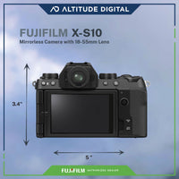 Dimension of Fujifilm X-S10 Mirrorless Camera with 18-55mm Lens
