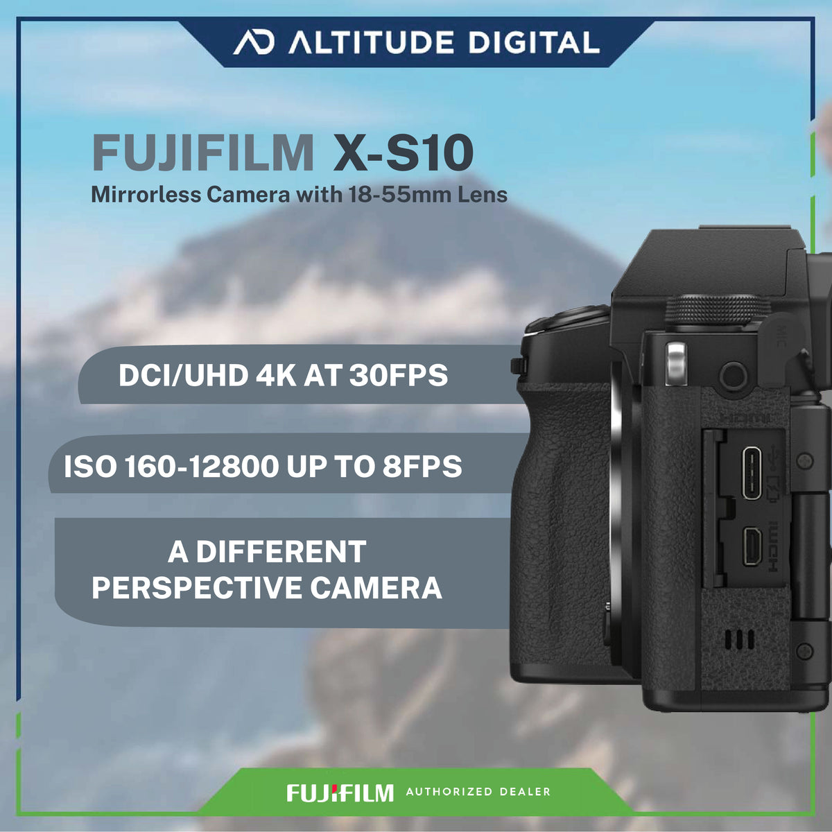 Fujifilm X-S10 With 18-55mm Kit - Altitude