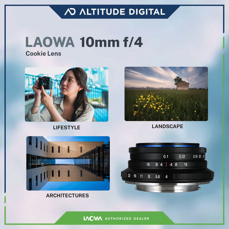 Laowa 10mm f/4 Cookie Lens for FUJIFILM X (Black) (Pre-Order)