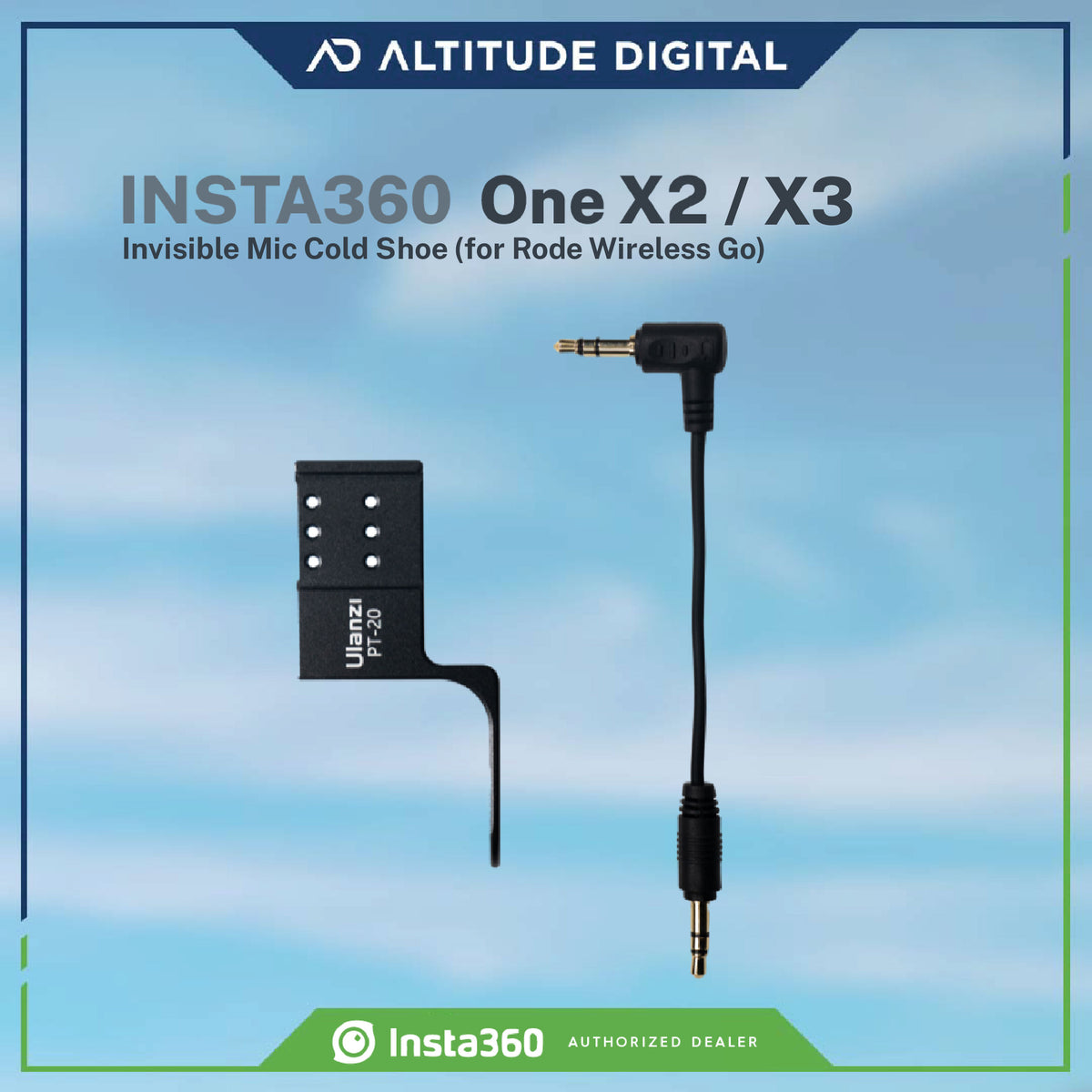 Insta360 ONE X2/X3/X4 Invisible Mic Cold Shoe Altitude