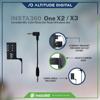 Insta360 One X3 Invisible Mic Cold Shoe (for Rode Wireless Go) Accessory