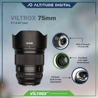 Viltrox 75mm F1.2 AF Lens Features