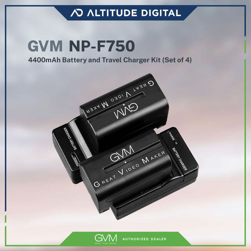 GVM NPF750 2 Battery & 2 Charger Kit
