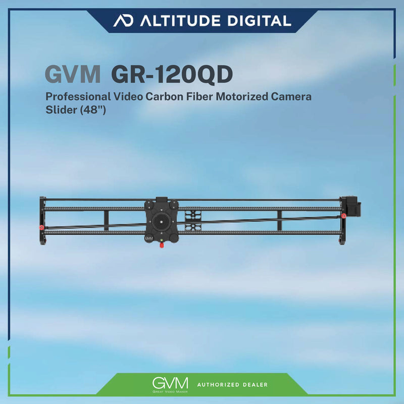 GVM GR-120QD Professional Video Carbon Fiber Motorized Camera Slider(48")