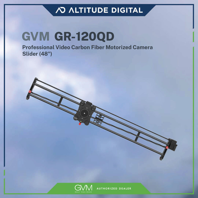 GVM GR-120QD Professional Video Carbon FiberMotorized Camera Slider (48")