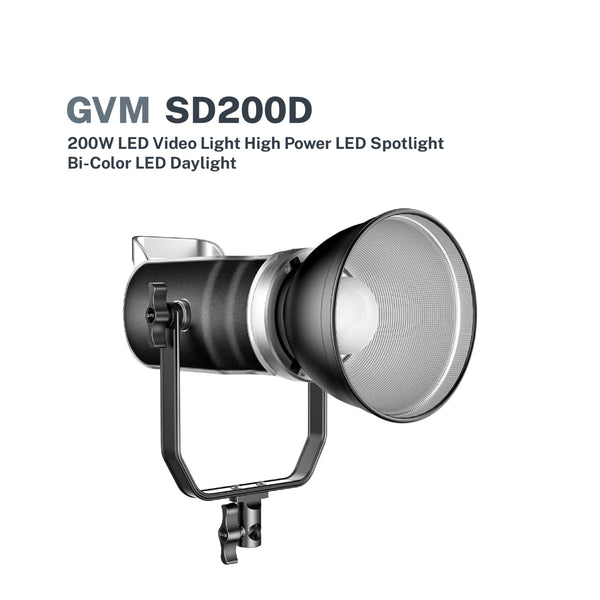 GVM SD200D 200W High Power LED Spotlight Bi-Color