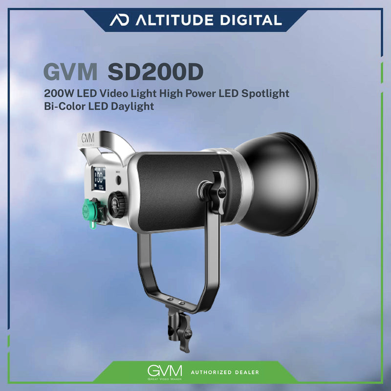 GVM SD200D 200W High Power LED Spotlight Bi-Color