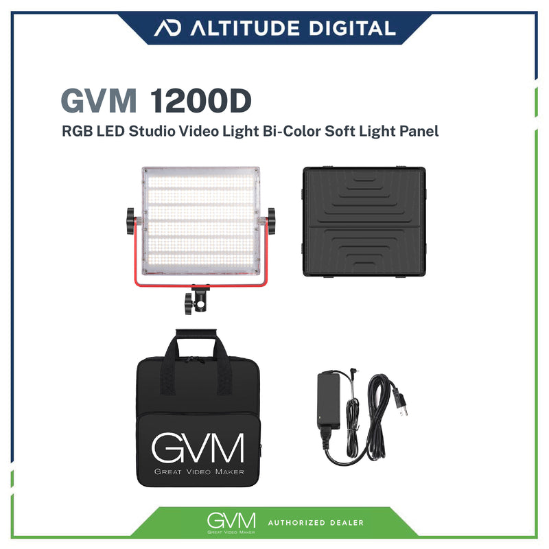 GVM 1200D RGB LED Studio Video Light Bi-Color
Light Panel