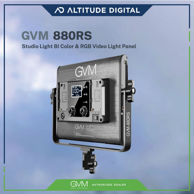 GVM 880RS Studio Light BI Color & RGB Video Light Panel