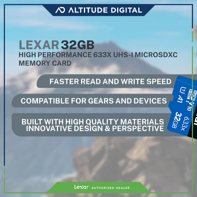 Lexar 32GB High-Performance 633x UHS-I microSDXC Memory Card