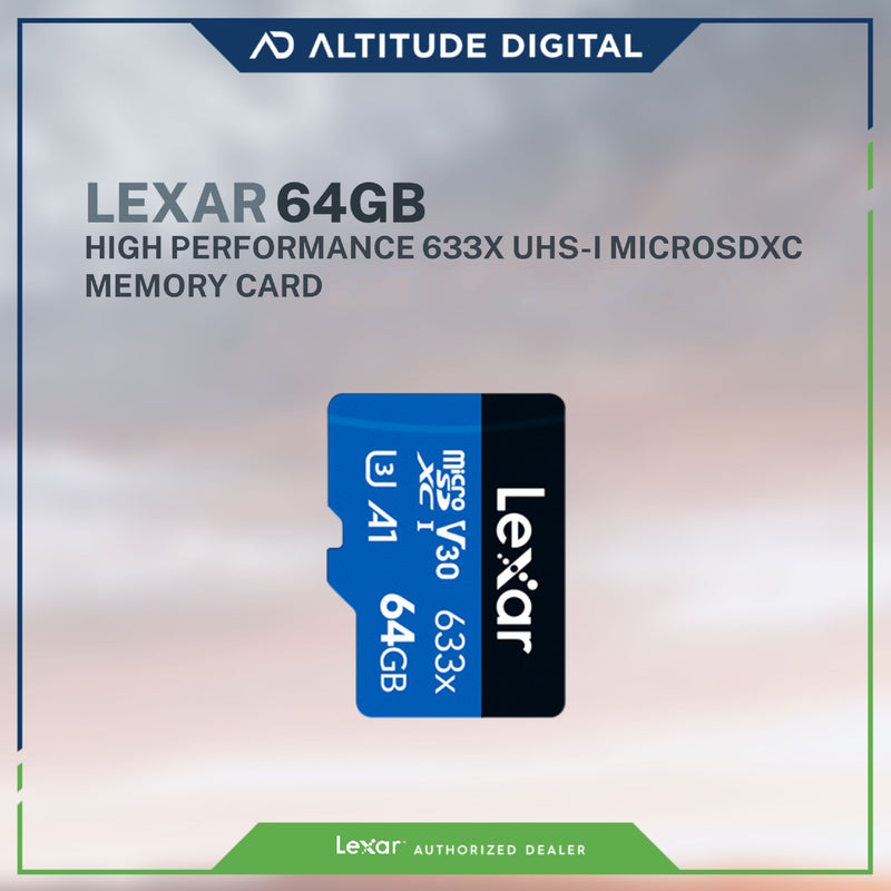 Lexar 64GB High-Performance 633x UHS-I microSDXC Memory Card