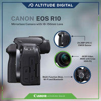 Canon EOS R10 Mirrorless Camera with 18-150mm Lens