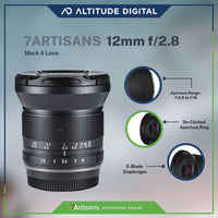 7artisans Photoelectric 12mm F2.8 Mark II Lens Features