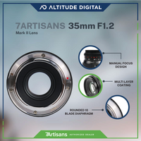 7Artisans 35mm F1.2 Mark II APS-C Manual Fixed Lens Features