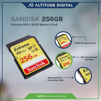 Sandisk 256GB Extreme Memory Card Features