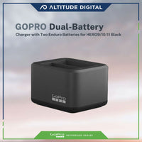 GoPro Dual-Battery Charger with (2) Enduro Batteries for Hero9, 10, and 11 Black