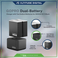 GoPro Dual-Battery Charger including 2 Enduro Batteries