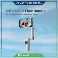 Insta360 Flow Bundle AI-Powered Smartphone Gimba Stabilizer Gray