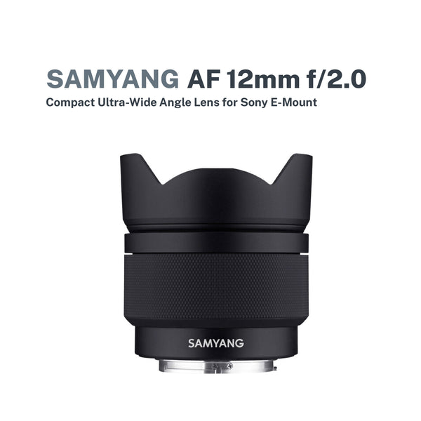Samyang 12mm f/2.0 AF Compact Ultra-Wide Angle Lens for Sony E