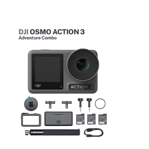 DJI Osmo Action 3 Camera Adventure Combo with FREE 64GB SanDisk Extrem